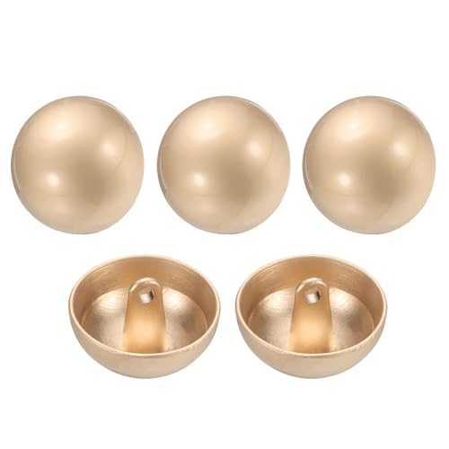 QUARKZMAN 5 Stück Knöpfe Gold Perlenknöpfe 20mm Gewölbte Metallknöpfe mit Mettall Schaft, Runde Halbkugel Ösenknöpfe Vintage Buttons für Strick Dirndl Nähen Basteln Mantel Dekorationen QUARKZMAN 5 Stück Knöpfe Gold Perlenknöpfe 20mm Gewölbte Metallknöpfe mit Mettall Schaft, Runde Halbkugel Ösenknöpfe Vintage Buttons für Strick Dirndl Nähen Basteln Mantel Dekorationen von QUARKZMAN