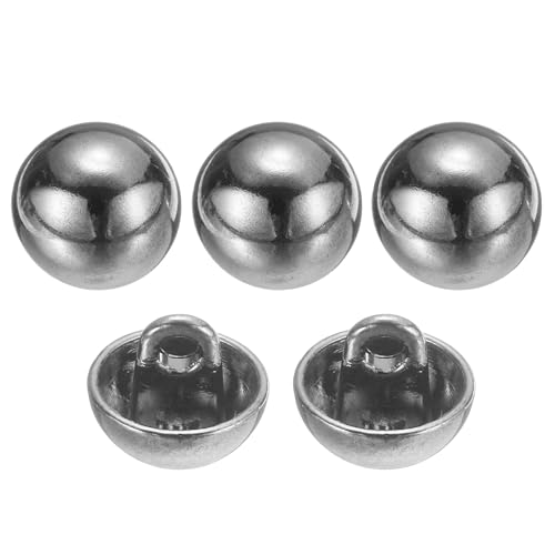 QUARKZMAN 5 Stück Knöpfe Silber Perlenknöpfe 10mm Gewölbte Metallknöpfe mit Mettall Schaft, Runde Halbkugel Ösenknöpfe Vintage Buttons für Strick Dirndl Nähen Basteln Mantel Dekorationen QUARKZMAN 5 Stück Knöpfe Silber Perlenknöpfe 10mm Gewölbte Metallknöpfe mit Mettall Schaft, Runde Halbkugel Ösenknöpfe Vintage Buttons für Strick Dirndl Nähen Basteln Mantel Dekorationen von QUARKZMAN