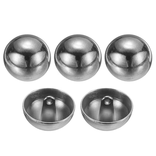 QUARKZMAN 5 Stück Knöpfe Silber Perlenknöpfe 15mm Gewölbte Metallknöpfe mit Mettall Schaft, Runde Halbkugel Ösenknöpfe Vintage Buttons für Strick Dirndl Nähen Basteln Mantel Dekorationen QUARKZMAN 5 Stück Knöpfe Silber Perlenknöpfe 15mm Gewölbte Metallknöpfe mit Mettall Schaft, Runde Halbkugel Ösenknöpfe Vintage Buttons für Strick Dirndl Nähen Basteln Mantel Dekorationen von QUARKZMAN