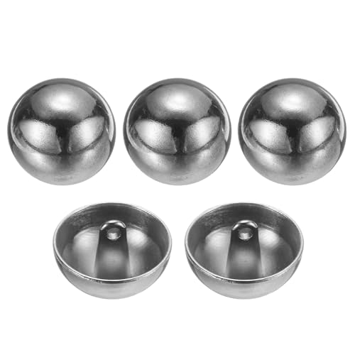 QUARKZMAN 5 Stück Knöpfe Silber Perlenknöpfe 20mm Gewölbte Metallknöpfe mit Mettall Schaft, Runde Halbkugel Ösenknöpfe Vintage Buttons für Strick Dirndl Nähen Basteln Mantel Dekorationen QUARKZMAN 5 Stück Knöpfe Silber Perlenknöpfe 20mm Gewölbte Metallknöpfe mit Mettall Schaft, Runde Halbkugel Ösenknöpfe Vintage Buttons für Strick Dirndl Nähen Basteln Mantel Dekorationen von QUARKZMAN
