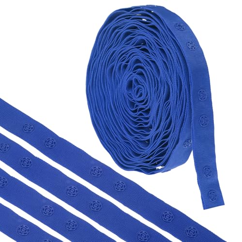 QUARKZMAN 5 Yard Snap Button Tape Doppelte Schnalle zum Nähen, Baumwoll-Snap-Button-Borte Schnellverschluss-Schnallenband für Kleidung Stoff DIY Handwerk, Blau QUARKZMAN 5 Yard Snap Button Tape Doppelte Schnalle zum Nähen, Baumwoll-Snap-Button-Borte Schnellverschluss-Schnallenband für Kleidung Stoff DIY Handwerk, Blau von QUARKZMAN