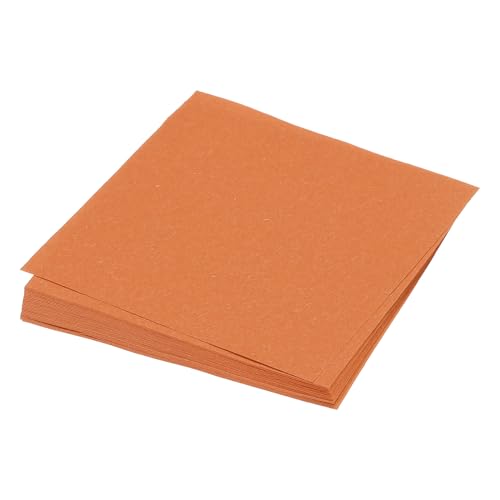 QUARKZMAN 50 Blatt Origami-Papier beidseitig Orange Rot 10 x 10cm 70g/m² Quadratisches Faltblatt für Kunsthandwerk, Anfänger, Geschenkdekoration von QUARKZMAN