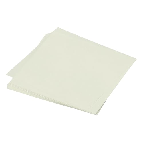 QUARKZMAN 50 Blatt Origami-Papier beidseitig cremeweiß 13 x 13 cm 70 g/m² quadratisches Faltblatt für Kunsthandwerk, Anfänger, Geschenkdekoration von QUARKZMAN