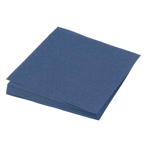 QUARKZMAN 50 Blatt Origami-Papier beidseitig marineblau 10 x 10 cm 70 g/m² quadratische Faltblätter für Kunsthandwerk, Anfänger, Geschenkdekoration von QUARKZMAN