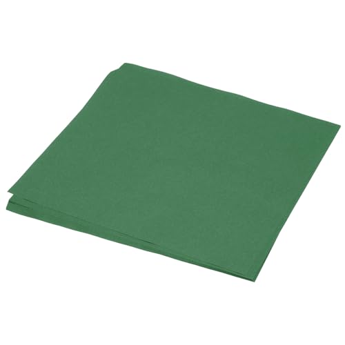 QUARKZMAN 50 Blatt Origami-Papier beidseitig smaragdgrün 25 x 25 cm 70 g/m² quadratisches Faltblatt für Kunsthandwerk, Anfänger, Geschenkdekoration von QUARKZMAN
