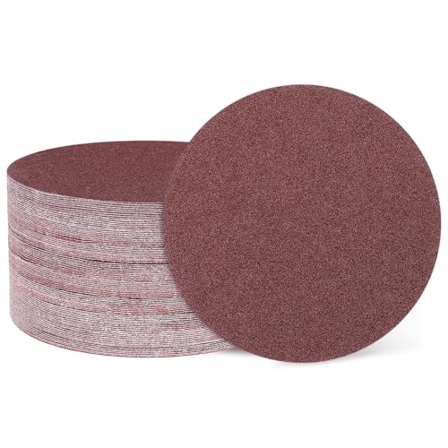 QUARKZMAN 50 Stück 125mm 5 Zoll Schleifscheibe 36 Körnung Klett-Schleifpapier Exzenterschleifer Pads für Holzbearbeitung Automobil Metall von QUARKZMAN