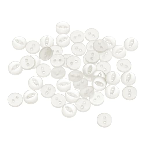 QUARKZMAN 50 Stück Knöpfe 9 mm Harzknöpfe 2 Löcher Rund Bastelknöpfe Kinderknöpfe Klein Babyknöpfe Nähen Mini Buttons zum Annähen T-Shirt Kleidung Scrapbooking Dekorieren, Weiß QUARKZMAN 50 Stück Knöpfe 9 mm Harzknöpfe 2 Löcher Rund Bastelknöpfe Kinderknöpfe Klein Babyknöpfe Nähen Mini Buttons zum Annähen T-Shirt Kleidung Scrapbooking Dekorieren, Weiß von QUARKZMAN