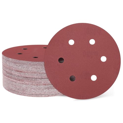 QUARKZMAN 50 Stück 150mm 6 Zoll Schleifscheibe 6 Loch 320 Körnung Klett-Schleifpapier Exzenterschleifer Pads für Holzbearbeitung Automobil Metall QUARKZMAN 50 Stück 150mm 6 Zoll Schleifscheibe 6 Loch 320 Körnung Klett-Schleifpapier Exzenterschleifer Pads für Holzbearbeitung Automobil Metall von QUARKZMAN