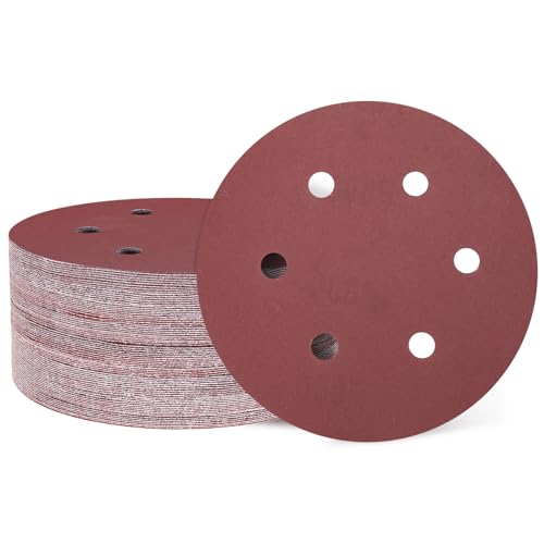 QUARKZMAN 50 Stück 150mm 6 Zoll Schleifscheibe 6 Loch 800 Körnung Klett-Schleifpapier Exzenterschleifer Pads für Holzbearbeitung Automobil Metall QUARKZMAN 50 Stück 150mm 6 Zoll Schleifscheibe 6 Loch 800 Körnung Klett-Schleifpapier Exzenterschleifer Pads für Holzbearbeitung Automobil Metall von QUARKZMAN