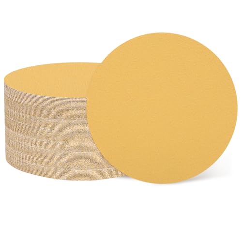 QUARKZMAN 50 Stück 150mm 6 Zoll Schleifscheibe 80 Körnung Klett-Schleifpapier Zufällige Exzenterschleifer Pads für Holzbearbeitung Automobil Metall, Gold QUARKZMAN 50 Stück 150mm 6 Zoll Schleifscheibe 80 Körnung Klett-Schleifpapier Zufällige Exzenterschleifer Pads für Holzbearbeitung Automobil Metall, Gold von QUARKZMAN