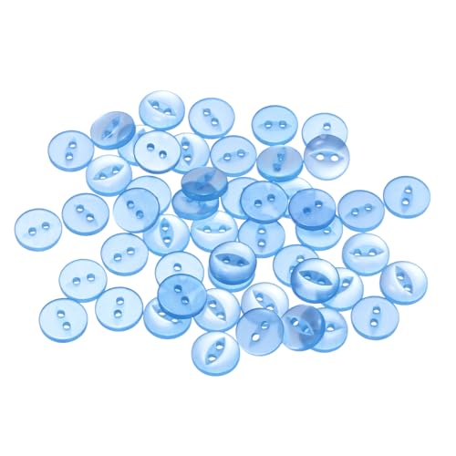 QUARKZMAN 50 Stück Knöpfe 10 mm Harzknöpfe 2 Löcher Rund Bastelknöpfe Kinderknöpfe Klein Babyknöpfe Nähen Mini Buttons zum Annähen T-Shirt Kleidung Scrapbooking Dekorieren, Himmelblau QUARKZMAN 50 Stück Knöpfe 10 mm Harzknöpfe 2 Löcher Rund Bastelknöpfe Kinderknöpfe Klein Babyknöpfe Nähen Mini Buttons zum Annähen T-Shirt Kleidung Scrapbooking Dekorieren, Himmelblau von QUARKZMAN