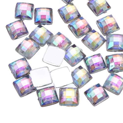 QUARKZMAN 50 Stück Acryl Flachrücksteine 8mm Quadratisch Künstliche Edelsteine Glitzersteine für Basteln Gesichtsbemalung Kostümschmuck Herstellung Bleich Weiß QUARKZMAN 50 Stück Acryl Flachrücksteine 8mm Quadratisch Künstliche Edelsteine Glitzersteine für Basteln Gesichtsbemalung Kostümschmuck Herstellung Bleich Weiß von QUARKZMAN