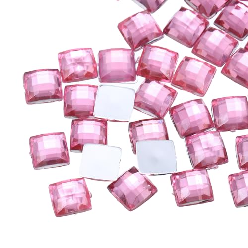 QUARKZMAN 50 Stück Acryl Flachrücksteine 8mm Quadratisch Künstliche Edelsteine Glitzersteine für Basteln Gesichtsbemalung Kostümschmuck Herstellung Rot Pink QUARKZMAN 50 Stück Acryl Flachrücksteine 8mm Quadratisch Künstliche Edelsteine Glitzersteine für Basteln Gesichtsbemalung Kostümschmuck Herstellung Rot Pink von QUARKZMAN