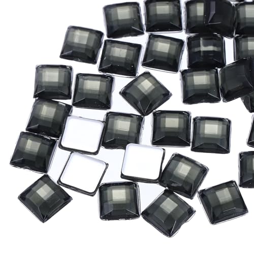 QUARKZMAN 50 Stück Acryl Flachrücksteine 8mm Quadratisch Künstliche Edelsteine Glitzersteine für Basteln Gesichtsbemalung Kostümschmuckherstellung Grau QUARKZMAN 50 Stück Acryl Flachrücksteine 8mm Quadratisch Künstliche Edelsteine Glitzersteine für Basteln Gesichtsbemalung Kostümschmuckherstellung Grau von QUARKZMAN