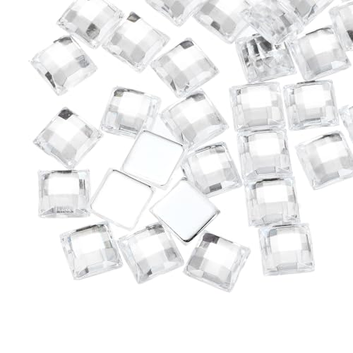 QUARKZMAN 50 Stück Acryl Flachrücksteine 8mm Quadratisch Künstliche Edelsteine Glitzersteine für Basteln Gesichtsbemalung Kostümschmuckherstellung Weiß QUARKZMAN 50 Stück Acryl Flachrücksteine 8mm Quadratisch Künstliche Edelsteine Glitzersteine für Basteln Gesichtsbemalung Kostümschmuckherstellung Weiß von QUARKZMAN