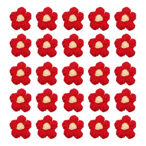 QUARKZMAN 50 Stück Blumen Aufnäher, Häkelblumenblüten Handgemachte Häkelblumen Applikationen Verzierungen für DIY Haar Kleid Hochzeit Party Handwerk, QUARKZMAN 50 Stück Blumen Aufnäher, Häkelblumenblüten Handgemachte Häkelblumen Applikationen Verzierungen für DIY Haar Kleid Hochzeit Party Handwerk, von QUARKZMAN