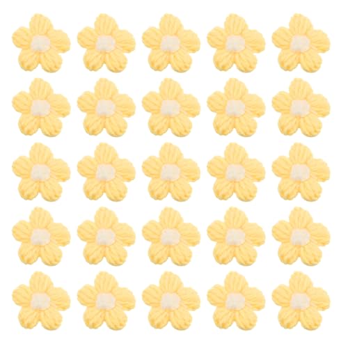 QUARKZMAN 50 Stück Blumen Aufnäher, Häkelblumenblüten Handgemachte Häkelblumen Applikationen Verzierungen für DIY Haar Kleid Party Handwerk, Gelb und Weiß QUARKZMAN 50 Stück Blumen Aufnäher, Häkelblumenblüten Handgemachte Häkelblumen Applikationen Verzierungen für DIY Haar Kleid Party Handwerk, Gelb und Weiß von QUARKZMAN