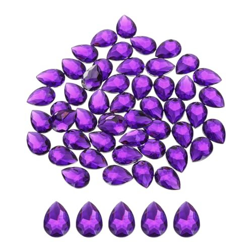 QUARKZMAN 50 Stück Flache Rückseite Acryl Tränenform Edelsteine 13x18mm Künstliche Strasssteine für DIY Basteln Perlen Hochzeit Party Gesichtsbemalung Schmuckherstellung Tiefes Lila QUARKZMAN 50 Stück Flache Rückseite Acryl Tränenform Edelsteine 13x18mm Künstliche Strasssteine für DIY Basteln Perlen Hochzeit Party Gesichtsbemalung Schmuckherstellung Tiefes Lila von QUARKZMAN
