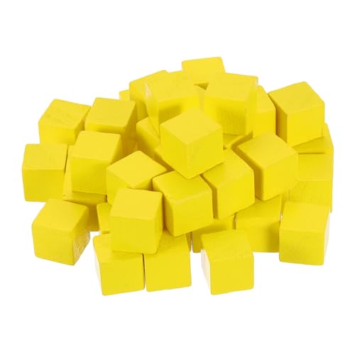 QUARKZMAN 50 Stück Holzblöcke für Bastelarbeiten, 1.5cm Unvollendeter Holzwürfel Kiefernholzquadratblock für DIY-Bastelprojekte, Gelb QUARKZMAN 50 Stück Holzblöcke für Bastelarbeiten, 1.5cm Unvollendeter Holzwürfel Kiefernholzquadratblock für DIY-Bastelprojekte, Gelb von QUARKZMAN