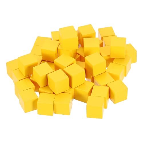 QUARKZMAN 50 Stück Holzblöcke für Bastelarbeiten, 1cm Unvollendeter Holzwürfel Kiefernholz Quadratblock für DIY-Bastelprojekte, Gelb QUARKZMAN 50 Stück Holzblöcke für Bastelarbeiten, 1cm Unvollendeter Holzwürfel Kiefernholz Quadratblock für DIY-Bastelprojekte, Gelb von QUARKZMAN