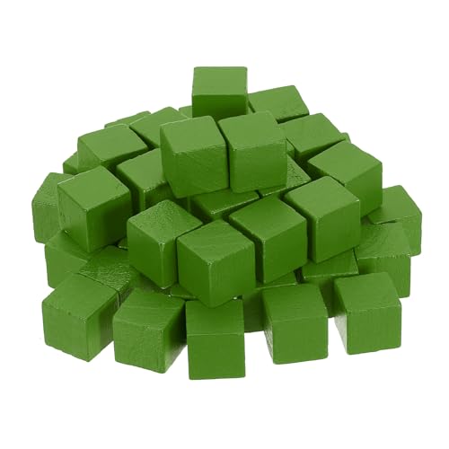 QUARKZMAN 50 Stück Holzblöcke für Bastelarbeiten, 2cm Unvollendeter Holzwürfel Kiefernholz Quadratblock für DIY-Bastelprojekte, Grün QUARKZMAN 50 Stück Holzblöcke für Bastelarbeiten, 2cm Unvollendeter Holzwürfel Kiefernholz Quadratblock für DIY-Bastelprojekte, Grün von QUARKZMAN