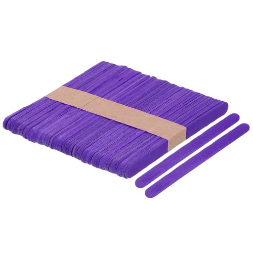 QUARKZMAN 50 Stück Holzhandwerksstäbchen, 4,5 Zoll Eisstäbchen für DIY-Handwerk, Heimkunstprojekte Lila QUARKZMAN 50 Stück Holzhandwerksstäbchen, 4,5 Zoll Eisstäbchen für DIY-Handwerk, Heimkunstprojekte Lila von QUARKZMAN