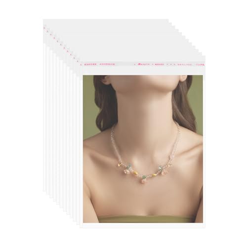 QUARKZMAN 50 Stück Klare Plastikhüllen, 4,7" x 4" OPP Klare Hüllen Aufbewahrungstaschen Mat Board Center Wiederverschließbare Plastiktüten für Kleidung Schmuck Fotos, Transparent QUARKZMAN 50 Stück Klare Plastikhüllen, 4,7" x 4" OPP Klare Hüllen Aufbewahrungstaschen Mat Board Center Wiederverschließbare Plastiktüten für Kleidung Schmuck Fotos, Transparent von QUARKZMAN