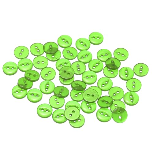 QUARKZMAN 50 Stück Knöpfe 11,5 mm Harzknöpfe 2 Löcher Rund Bastelknöpfe Kinderknöpfe Klein Babyknöpfe Nähen Mini Buttons zum Annähen T-Shirt Kleidung Scrapbooking Dekorieren, Grün QUARKZMAN 50 Stück Knöpfe 11,5 mm Harzknöpfe 2 Löcher Rund Bastelknöpfe Kinderknöpfe Klein Babyknöpfe Nähen Mini Buttons zum Annähen T-Shirt Kleidung Scrapbooking Dekorieren, Grün von QUARKZMAN