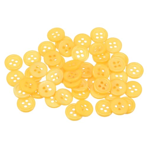 QUARKZMAN 50 Stück Knöpfe 11,5 mm Nähknöpfe Gelb Harz Kunststoffknöpfe Flach 4 Loch Runde Bastelknöpfe zum Nähen Bekleidung Hosen Anzüge Jacke Hemden Mantel Blazer Stricken Kardigans QUARKZMAN 50 Stück Knöpfe 11,5 mm Nähknöpfe Gelb Harz Kunststoffknöpfe Flach 4 Loch Runde Bastelknöpfe zum Nähen Bekleidung Hosen Anzüge Jacke Hemden Mantel Blazer Stricken Kardigans von QUARKZMAN