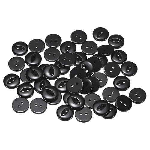 QUARKZMAN 50 Stück Knöpfe 15 mm Harzknöpfe 2 Löcher Rund Bastelknöpfe Kinderknöpfe Klein Babyknöpfe Nähen Mini Buttons zum Annähen T-Shirt Kleidung Scrapbooking Dekorieren, Schwarz QUARKZMAN 50 Stück Knöpfe 15 mm Harzknöpfe 2 Löcher Rund Bastelknöpfe Kinderknöpfe Klein Babyknöpfe Nähen Mini Buttons zum Annähen T-Shirt Kleidung Scrapbooking Dekorieren, Schwarz von QUARKZMAN