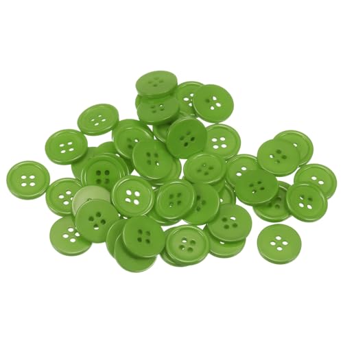 QUARKZMAN 50 Stück Knöpfe 18 mm Nähknöpfe Grün Harz Kunststoffknöpfe Flach 4 Loch Runde Bastelknöpfe zum Nähen Bekleidung Hosen Anzüge Jacke Hemden Mantel Blazer Stricken Kardigans QUARKZMAN 50 Stück Knöpfe 18 mm Nähknöpfe Grün Harz Kunststoffknöpfe Flach 4 Loch Runde Bastelknöpfe zum Nähen Bekleidung Hosen Anzüge Jacke Hemden Mantel Blazer Stricken Kardigans von QUARKZMAN