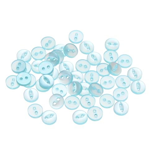 QUARKZMAN 50 Stück Knöpfe 9 mm Harzknöpfe 2 Löcher Rund Bastelknöpfe Kinderknöpfe Klein Babyknöpfe Nähen Mini Buttons zum Annähen T-Shirt Kleidung Scrapbooking Dekorieren, Seeblau QUARKZMAN 50 Stück Knöpfe 9 mm Harzknöpfe 2 Löcher Rund Bastelknöpfe Kinderknöpfe Klein Babyknöpfe Nähen Mini Buttons zum Annähen T-Shirt Kleidung Scrapbooking Dekorieren, Seeblau von QUARKZMAN