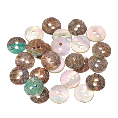 QUARKZMAN 50 Stück Natürliche Muschelknöpfe, 2-Loch Perlmuttknöpfe 12,5mm Nähknöpfe Nähhandwerk Knöpfe für Hemd Nähen DIY Handwerk Dekoration, Beige/Braun QUARKZMAN 50 Stück Natürliche Muschelknöpfe, 2-Loch Perlmuttknöpfe 12,5mm Nähknöpfe Nähhandwerk Knöpfe für Hemd Nähen DIY Handwerk Dekoration, Beige/Braun von QUARKZMAN