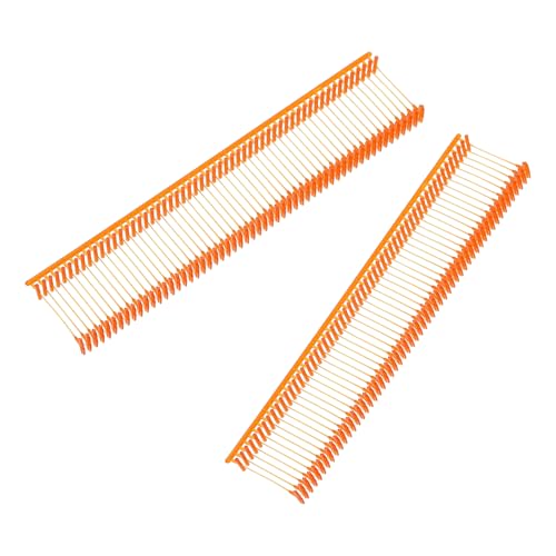 QUARKZMAN 5000 Stück Standard-Tagging-BefestiEtikettierwerkzeuggen, 0,6 Zoll Orange Rote Kleideretiketten-Label-Pistolen-Plastik-Nachfüllungen, Stoff-Tag-Anhänge-Pistolen-Barben für Kleidung von QUARKZMAN