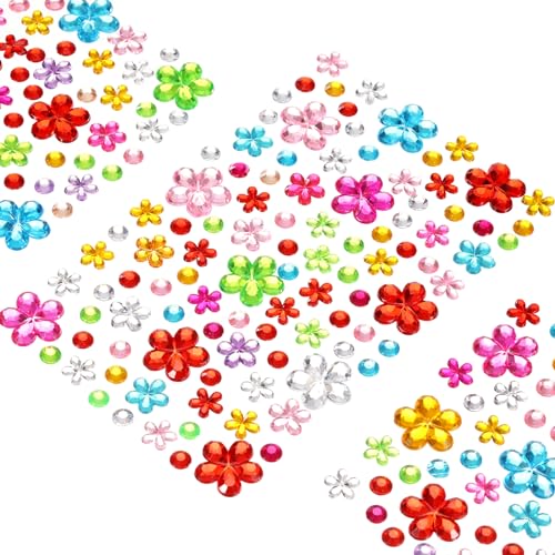 QUARKZMAN 505Stk Edelsteine Aufkleber für Basteln 5 Bogen Selbstklebend Edelsteine Bling Blumen Strass Aufkleber Kristall Basteln Schmuck Aufkleber für Party Tisch Dekoration Mehrfarbig QUARKZMAN 505Stk Edelsteine Aufkleber für Basteln 5 Bogen Selbstklebend Edelsteine Bling Blumen Strass Aufkleber Kristall Basteln Schmuck Aufkleber für Party Tisch Dekoration Mehrfarbig von QUARKZMAN