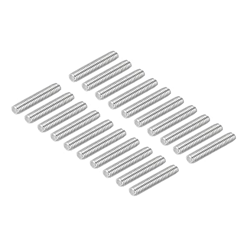 QUARKZMAN 50Stk M4 x 20mm Vollgewinde Stangen 304 Edelstahl Rechtsgewinde Stangen Bolzen Klemmen und U Bolzen von QUARKZMAN