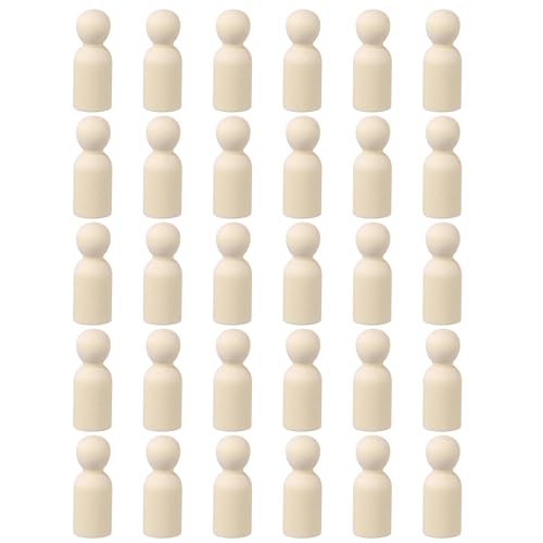 QUARKZMAN 50er Pack Holzstift, 2 Zoll Junge-Form Holzstift Menschen, Unvollendete Holzstift Menschen Körper Figuren für DIY Kunsthandwerk Malerei QUARKZMAN 50er Pack Holzstift, 2 Zoll Junge-Form Holzstift Menschen, Unvollendete Holzstift Menschen Körper Figuren für DIY Kunsthandwerk Malerei von QUARKZMAN