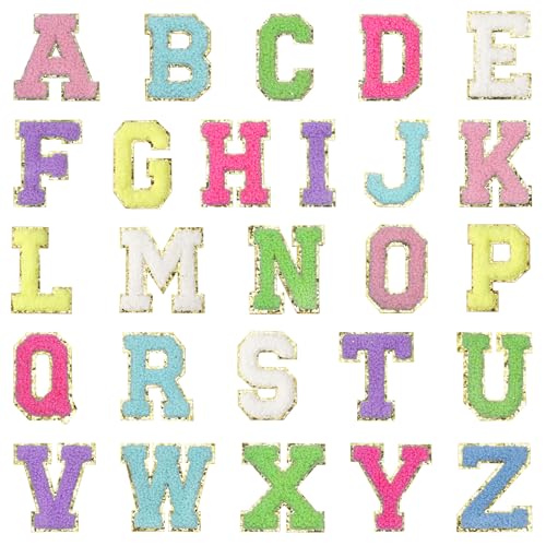 QUARKZMAN 52 Stück Buchstaben Aufkleber, Patches zum Aufbügeln, A-Z Alphabet Buchstaben Zum Aufbügeln Selbstklebende Patches Sticker für DIY Jeans Rucksäcke Kleidung Taschen, Multicolor QUARKZMAN 52 Stück Buchstaben Aufkleber, Patches zum Aufbügeln, A-Z Alphabet Buchstaben Zum Aufbügeln Selbstklebende Patches Sticker für DIY Jeans Rucksäcke Kleidung Taschen, Multicolor von QUARKZMAN