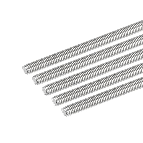 QUARKZMAN 5Stk M6 x 110mm Vollgewindestangen Edelstahl 304 mit Rechtsgewinde Stangenbolzen Klemmen und Bügelschrauben von QUARKZMAN