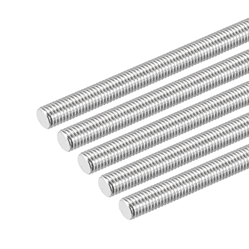 QUARKZMAN 5Stk M8 x 130mm Vollgewindestangen Edelstahl 304 mit Rechtsgewinde Stangenbolzen Klemmen und Bügelschrauben von QUARKZMAN