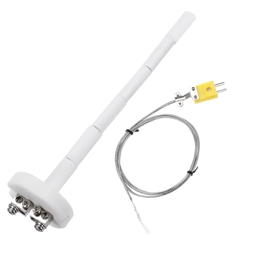 QUARKZMAN 6" K Typ Keramik Brennofen Thermoelement Sensorsonde für Muffelofen, mit 3,3ft Thermoelementdraht, hohe Temperatur 1100°C 2x150mm QUARKZMAN 6" K Typ Keramik Brennofen Thermoelement Sensorsonde für Muffelofen, mit 3,3ft Thermoelementdraht, hohe Temperatur 1100°C 2x150mm von QUARKZMAN