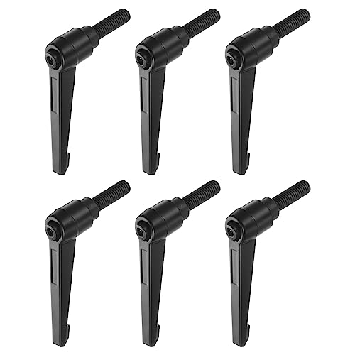 QUARKZMAN 6 Stück Klemmhebel Griff M10 x 25mm Außengewinde Schraube, Aluminiumlegierung Verstellbare Handgriffe Spannhebel für Werkzeugmaschinen Schweißgeräte Druckgeräte, Schwarz QUARKZMAN 6 Stück Klemmhebel Griff M10 x 25mm Außengewinde Schraube, Aluminiumlegierung Verstellbare Handgriffe Spannhebel für Werkzeugmaschinen Schweißgeräte Druckgeräte, Schwarz von QUARKZMAN