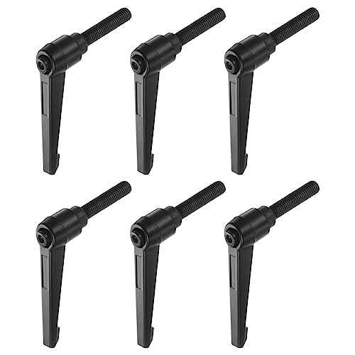 QUARKZMAN 6 Stück Klemmhebel Griff M10 x 50mm Außengewinde Schraube, Aluminiumlegierung Verstellbare Handgriffe Spannhebel für Werkzeugmaschinen Schweißgeräte Druckgeräte, Schwarz QUARKZMAN 6 Stück Klemmhebel Griff M10 x 50mm Außengewinde Schraube, Aluminiumlegierung Verstellbare Handgriffe Spannhebel für Werkzeugmaschinen Schweißgeräte Druckgeräte, Schwarz von QUARKZMAN