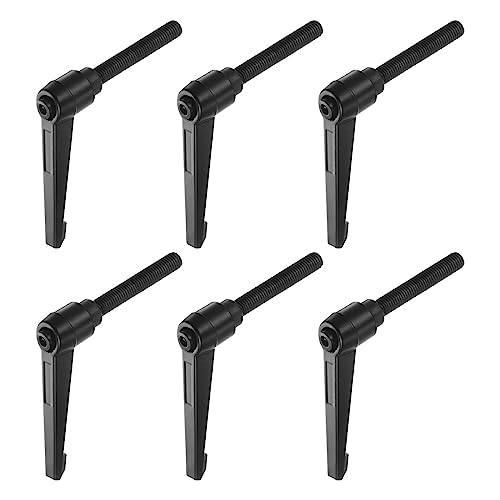 QUARKZMAN 6 Stück Klemmhebel Griff M10 x 70mm Außengewinde Schraube, Aluminiumlegierung Verstellbare Handgriffe Spannhebel für Werkzeugmaschinen Schweißgeräte Druckgeräte, Schwarz QUARKZMAN 6 Stück Klemmhebel Griff M10 x 70mm Außengewinde Schraube, Aluminiumlegierung Verstellbare Handgriffe Spannhebel für Werkzeugmaschinen Schweißgeräte Druckgeräte, Schwarz von QUARKZMAN