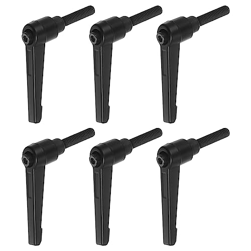 QUARKZMAN 6 Stück Klemmhebel Griff M6 x 25mm Außengewinde Schraube, Aluminiumlegierung Verstellbare Handgriffe Spannhebel für Werkzeugmaschinen Schweißgeräte Druckgeräte, Schwarz QUARKZMAN 6 Stück Klemmhebel Griff M6 x 25mm Außengewinde Schraube, Aluminiumlegierung Verstellbare Handgriffe Spannhebel für Werkzeugmaschinen Schweißgeräte Druckgeräte, Schwarz von QUARKZMAN