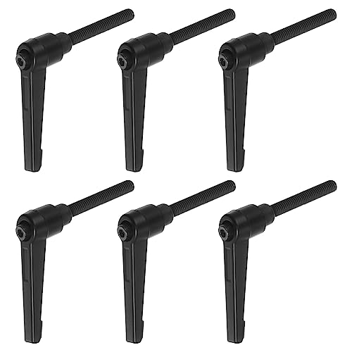 QUARKZMAN 6 Stück Klemmhebel Griff M6 x 50mm Außengewinde Schraube, Aluminiumlegierung Verstellbare Handgriffe Spannhebel für Werkzeugmaschinen Schweißgeräte Druckgeräte, Schwarz QUARKZMAN 6 Stück Klemmhebel Griff M6 x 50mm Außengewinde Schraube, Aluminiumlegierung Verstellbare Handgriffe Spannhebel für Werkzeugmaschinen Schweißgeräte Druckgeräte, Schwarz von QUARKZMAN