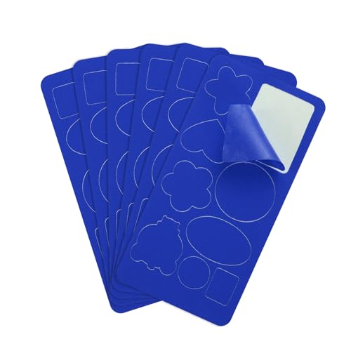 QUARKZMAN 6 Stück Reparaturflicken 10 x 20mm Reparatur Patches Flicken Selbstklebend Stoff, Wasserfester Reparatur für Daunenjacke, Zelt, Schlafsack, Autositz (9 Muster, Tiefblau) von QUARKZMAN