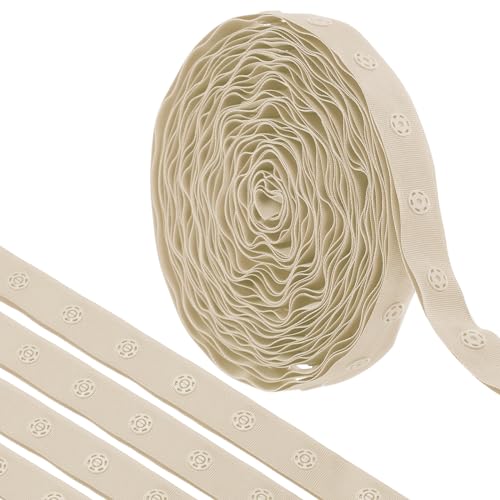 QUARKZMAN 6 Yard Snap Button Tape zum Nähen, Baumwoll-Snap-Button-Borte Schnellverschluss-Schnallenband für Kleidung Stoff DIY Handwerk, Khaki QUARKZMAN 6 Yard Snap Button Tape zum Nähen, Baumwoll-Snap-Button-Borte Schnellverschluss-Schnallenband für Kleidung Stoff DIY Handwerk, Khaki von QUARKZMAN