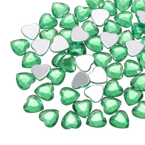 QUARKZMAN 60 Stk Acryl Herz Strassstein 12mm Flachrückig Plastik Schmucksteine Für Basteln Perlen Gesichtsbemalung Kostüm Schmuckherstellung Dunkelgrün QUARKZMAN 60 Stk Acryl Herz Strassstein 12mm Flachrückig Plastik Schmucksteine Für Basteln Perlen Gesichtsbemalung Kostüm Schmuckherstellung Dunkelgrün von QUARKZMAN