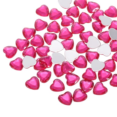QUARKZMAN 60 Stück Acryl Herz Strassstein 12mm Flachrückig Plastik Schmucksteine Bastelperlen Gesichtsbemalung Kostüm Schmuckherstellung Pink QUARKZMAN 60 Stück Acryl Herz Strassstein 12mm Flachrückig Plastik Schmucksteine Bastelperlen Gesichtsbemalung Kostüm Schmuckherstellung Pink von QUARKZMAN